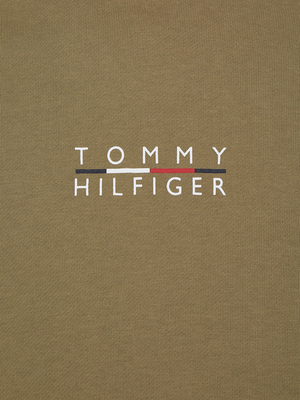 Tommy Hilfiger pánská khaki mikina Square logo - S (GXR)