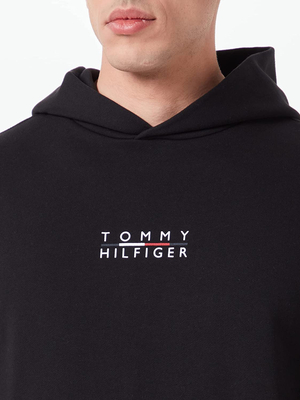 Tommy Hilfiger pánská černá mikina Square logo - L (BDS)