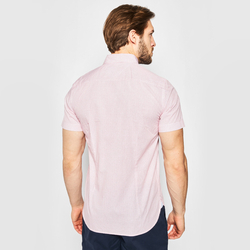 Tommy Hilfiger pánská růžová košile se vzorem - M (0KP)