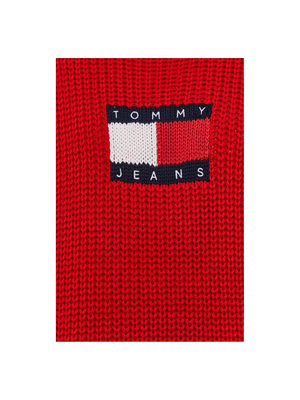 Tommy Jeans dámský červený svetr - M (XNL)