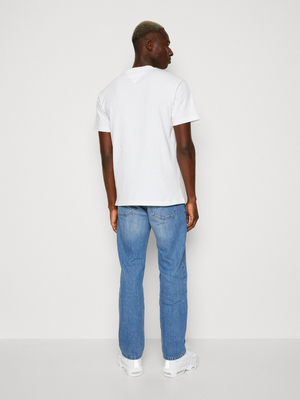 Tommy Jeans pánské bílé triko SIGNATURE  - XL (YBR)
