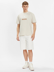 Calvin Klein pánské béžové tričko - L (ACF)