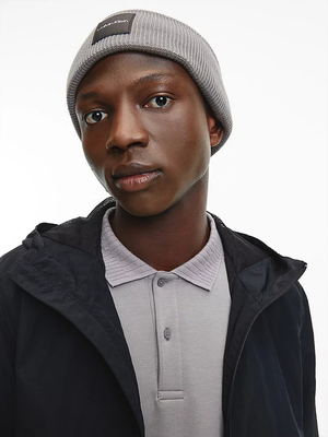Calvin Klein pánská šedá čepice  - OS (PTA)