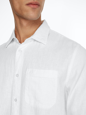 Calvin Klein pánská bílá košile - L (YAF)