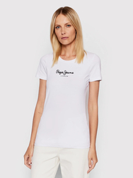 Pepe Jeans dámské bílé tričko NEW VIRGINIA - S (800)