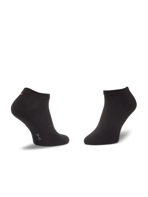 Tommy Hilfiger pánské černé ponožky 2 pack - 43 (BLACK)