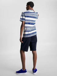 Tommy Hilfiger pánské pruhované tričko - M (0A4)