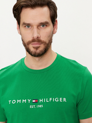 Tommy Hilfiger pánské zelené triko Logo - L (L4B)