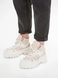 Tommy Jeans dámské krémové kotníkové boty - 36 (YBI)