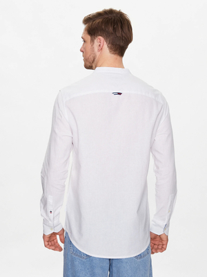 Tommy Jeans pánská bílá košile - M (YBR)