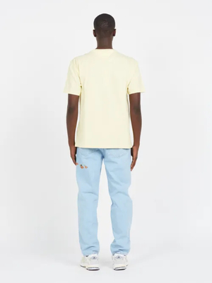 Tommy Jeans pánské žluté tričko - S (ZHO)