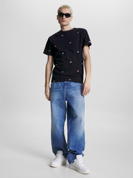 Tommy Jeans pánské tmavě modré tričko - M (DW5)