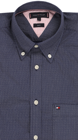 Tommy Hilfiger pánská modrá košile se vzorem - S (0GY)