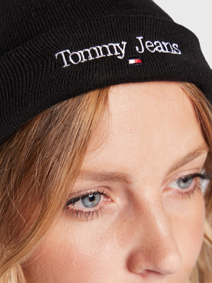 Tommy Jeans dámská černá čepice - OS (0GJ)