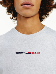 Tommy Jeans pánské šedé tričko - M (PJ4)