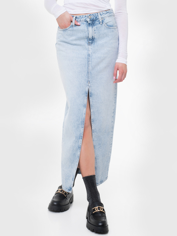 Calvin Klein dámská džínová maxi sukně