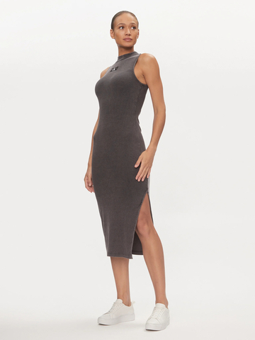 Calvin Klein dámské šedé žebrované šaty