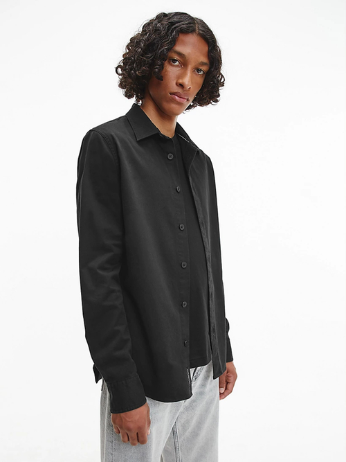 Calvin Klein pánská černá keprová košile