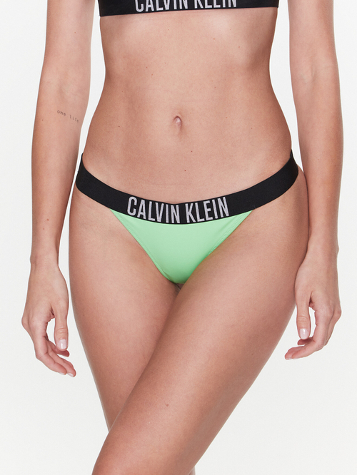 Calvin Klein dámské zelené plavky spodní díl
