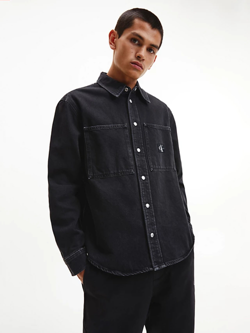Calvin Klein pánská černá džínová košile