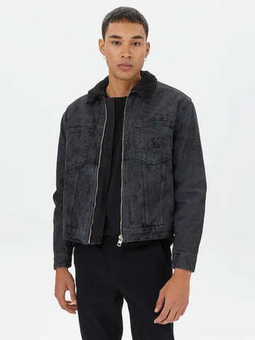Calvin Klein pánská černá džínová bunda