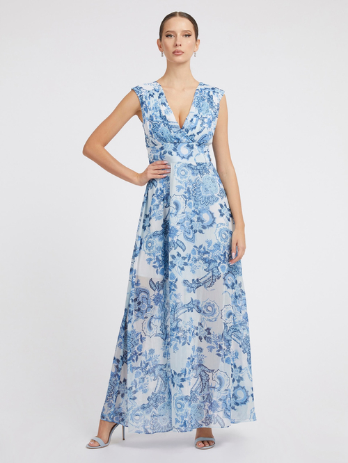 Guess dámské květované modré šaty