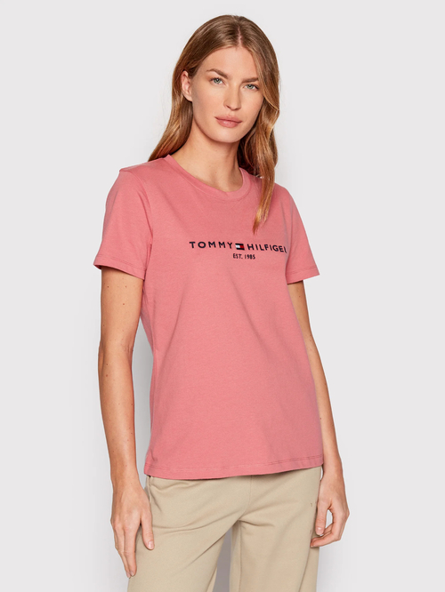 Tommy Hilfiger dámské starorůžové tričko