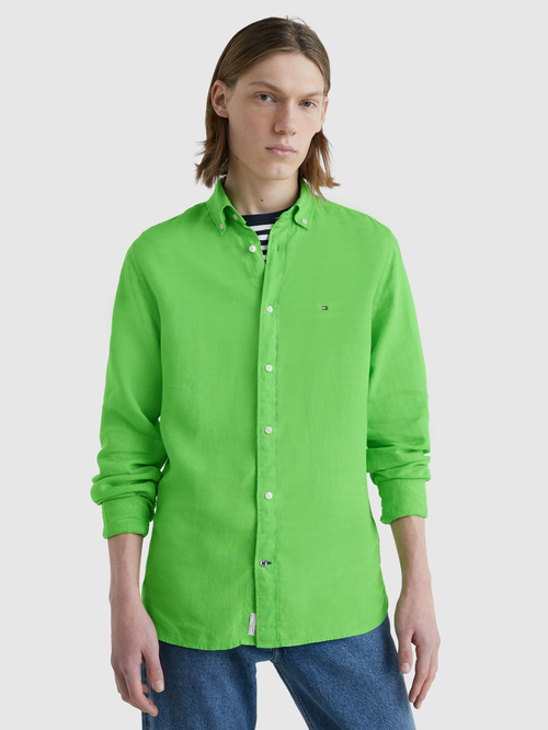 Tommy Hilfiger pánská zelená košile