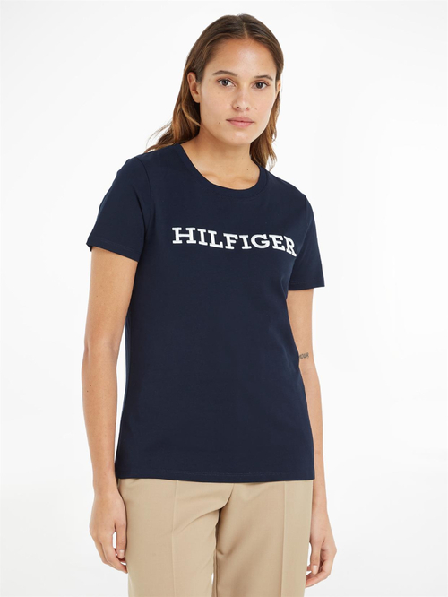 Tommy Hilfiger dámské tmavě modré tričko 